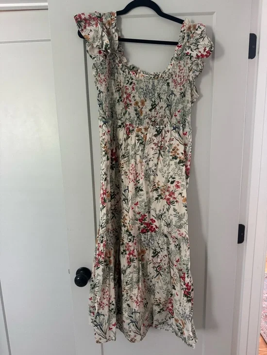 Tuckernuck Floral Midi Dress - size Large - Picture 4 of 6